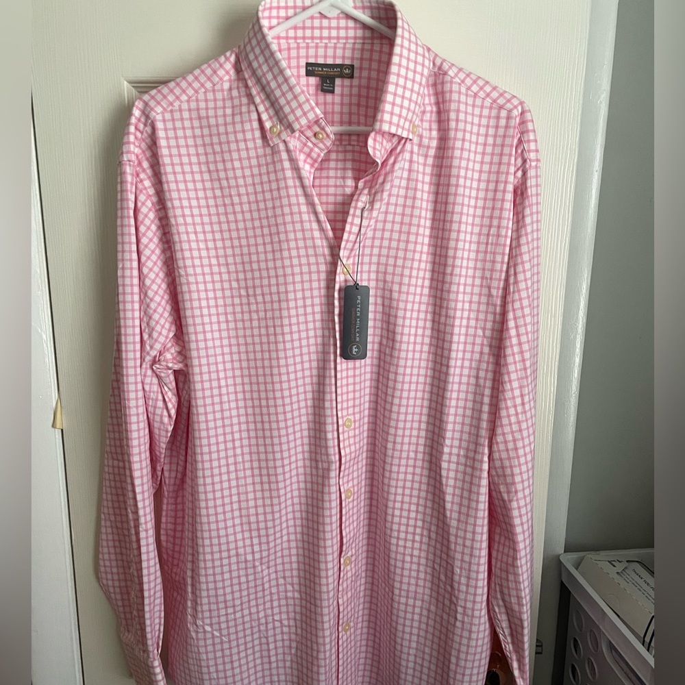 Pink Peter Miller button down size large